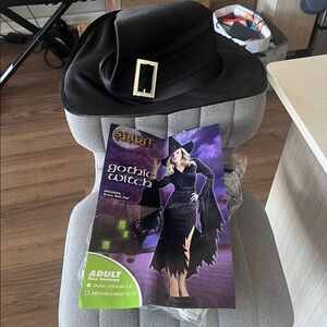 Black Witch Hat with Buckle